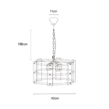 Sharon Pine Wood 4 Light Pendant